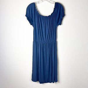 Modcloth Navy Peasant Dress XS